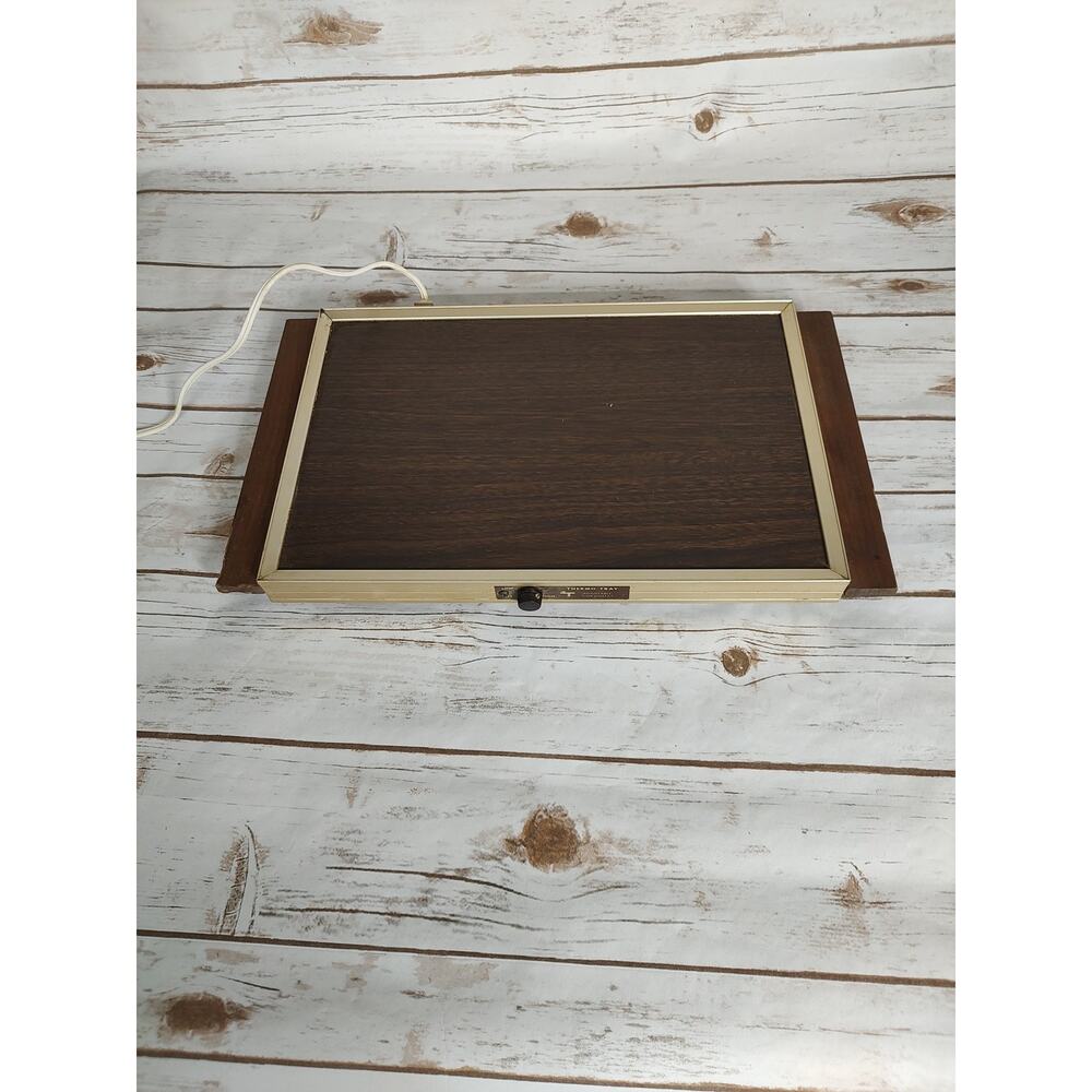 Vintage Cornwall Electric Thermo Warming Tray T101 Adjustable Thermostat WORKS